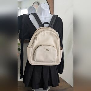 Coach Court Pebble Leather Backpack.